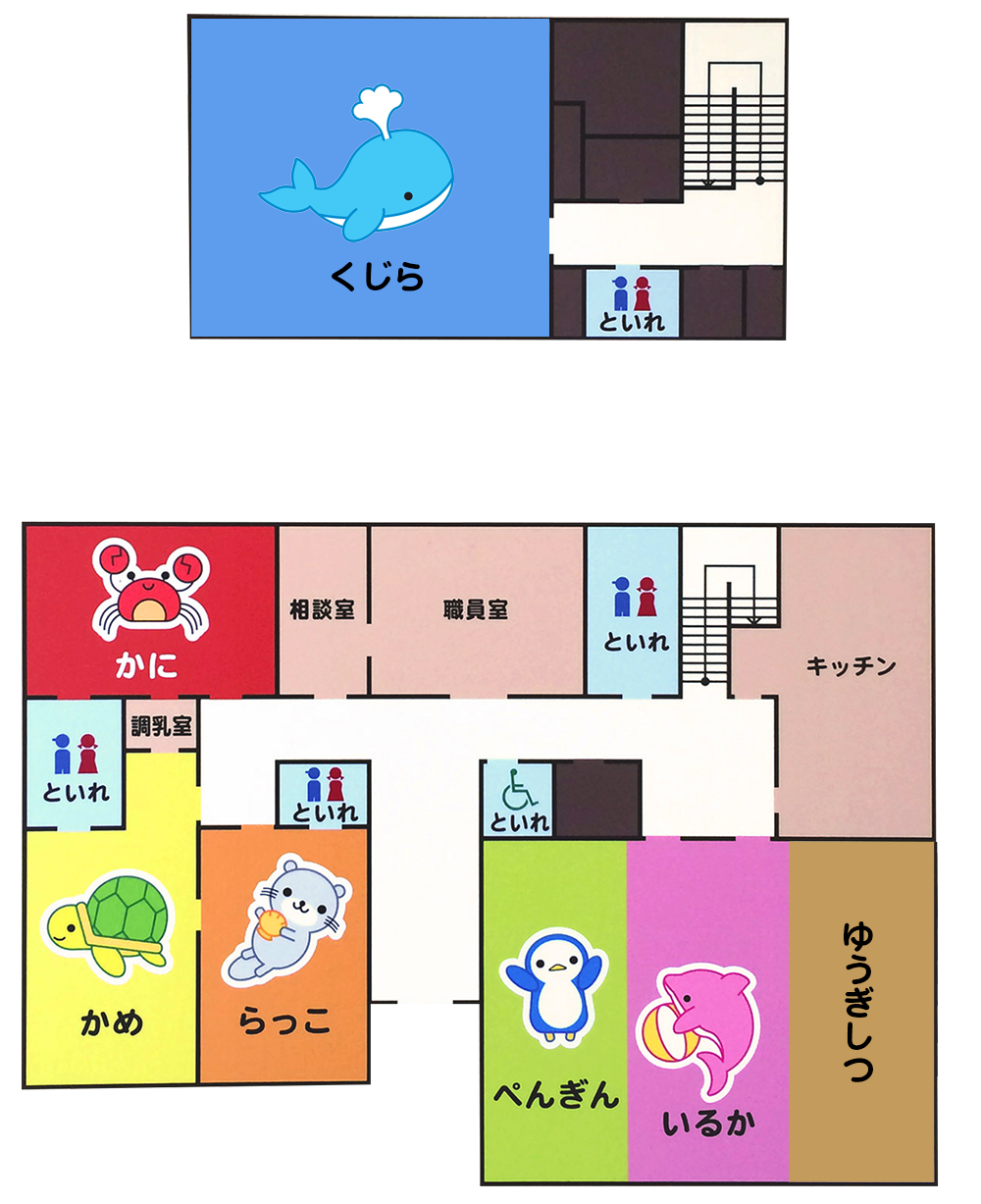 石巻ひがしこども園　屋内案内図