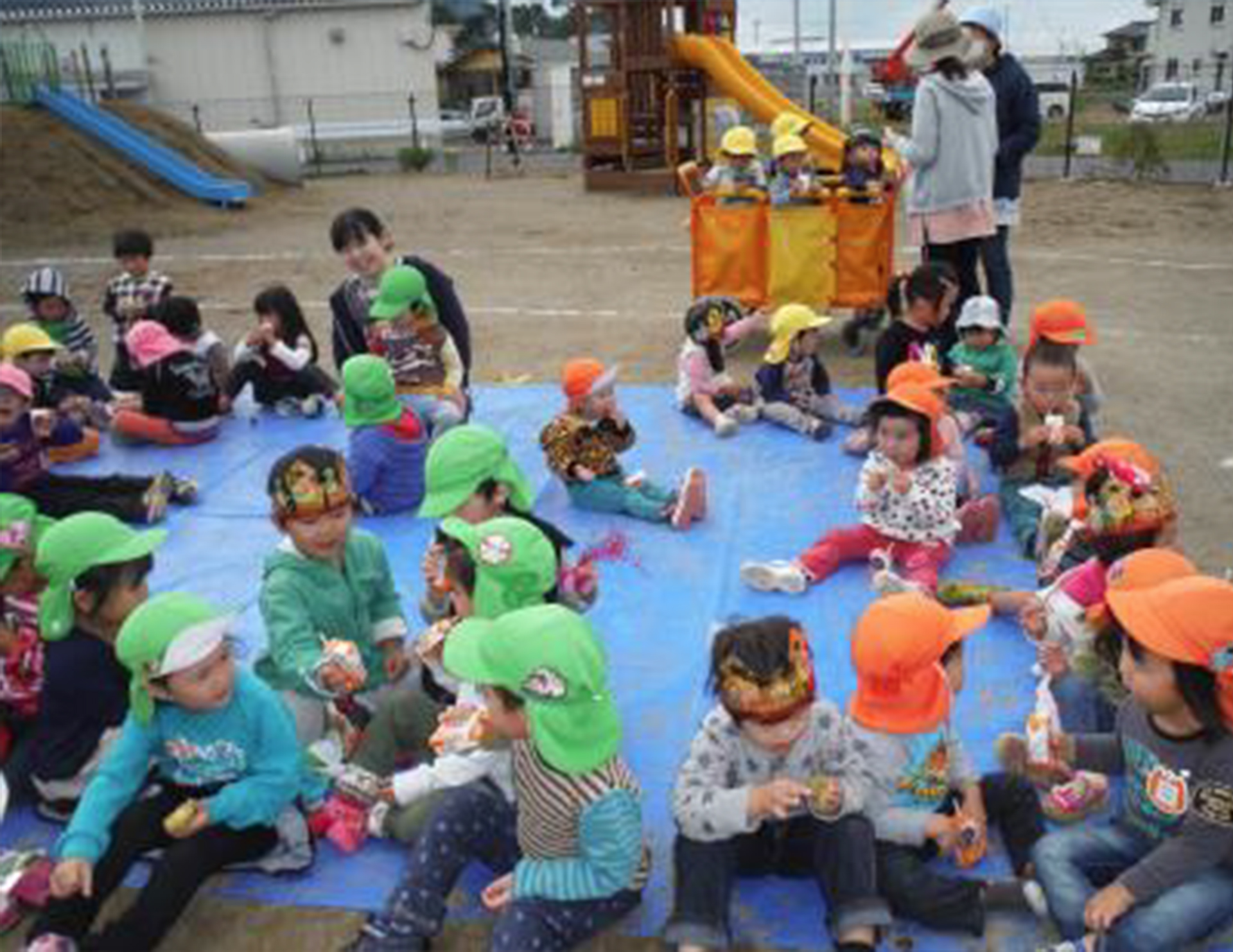 石巻ひがしこども園焼きいもパーティ