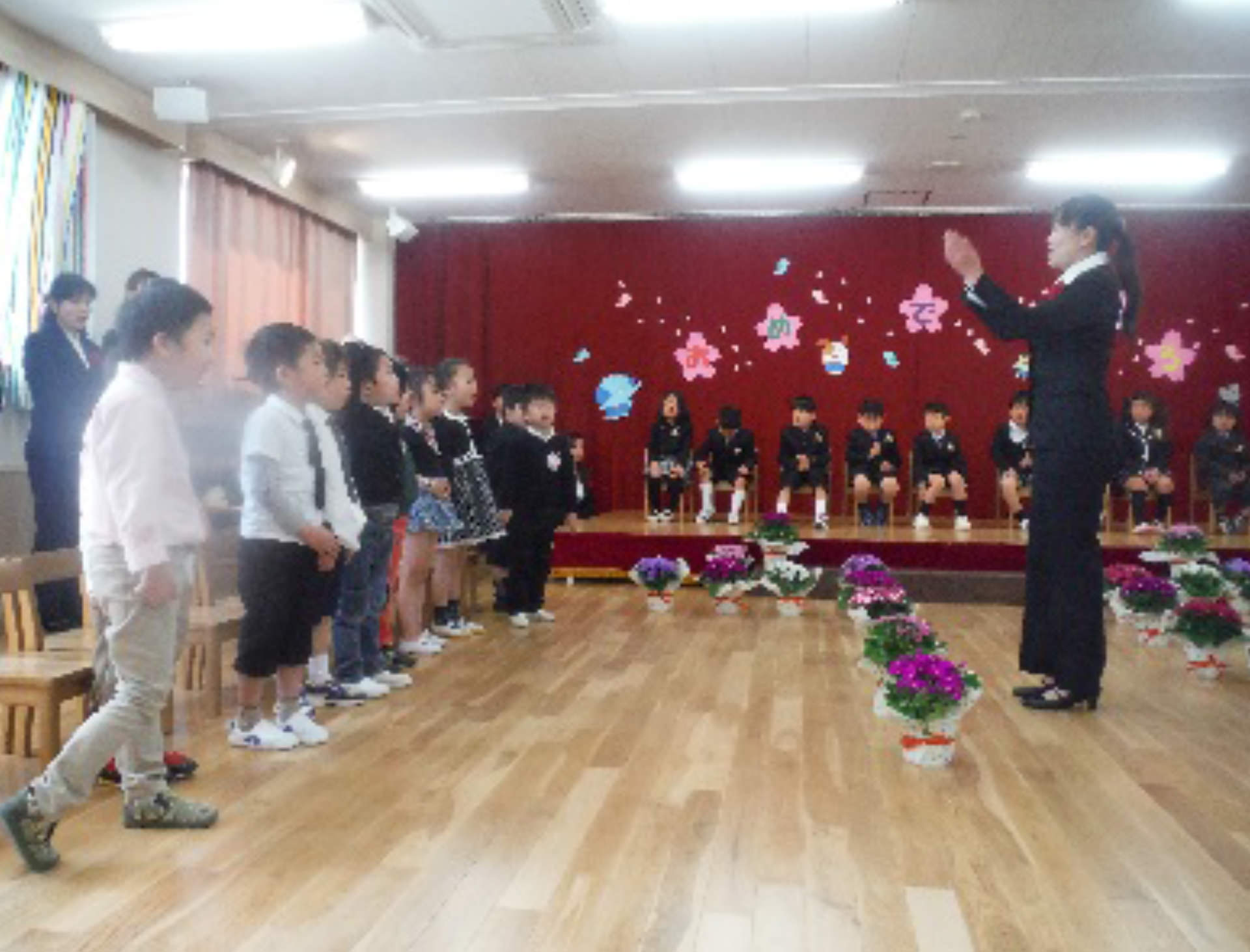 石巻ひがしこども園　卒園式・修了式